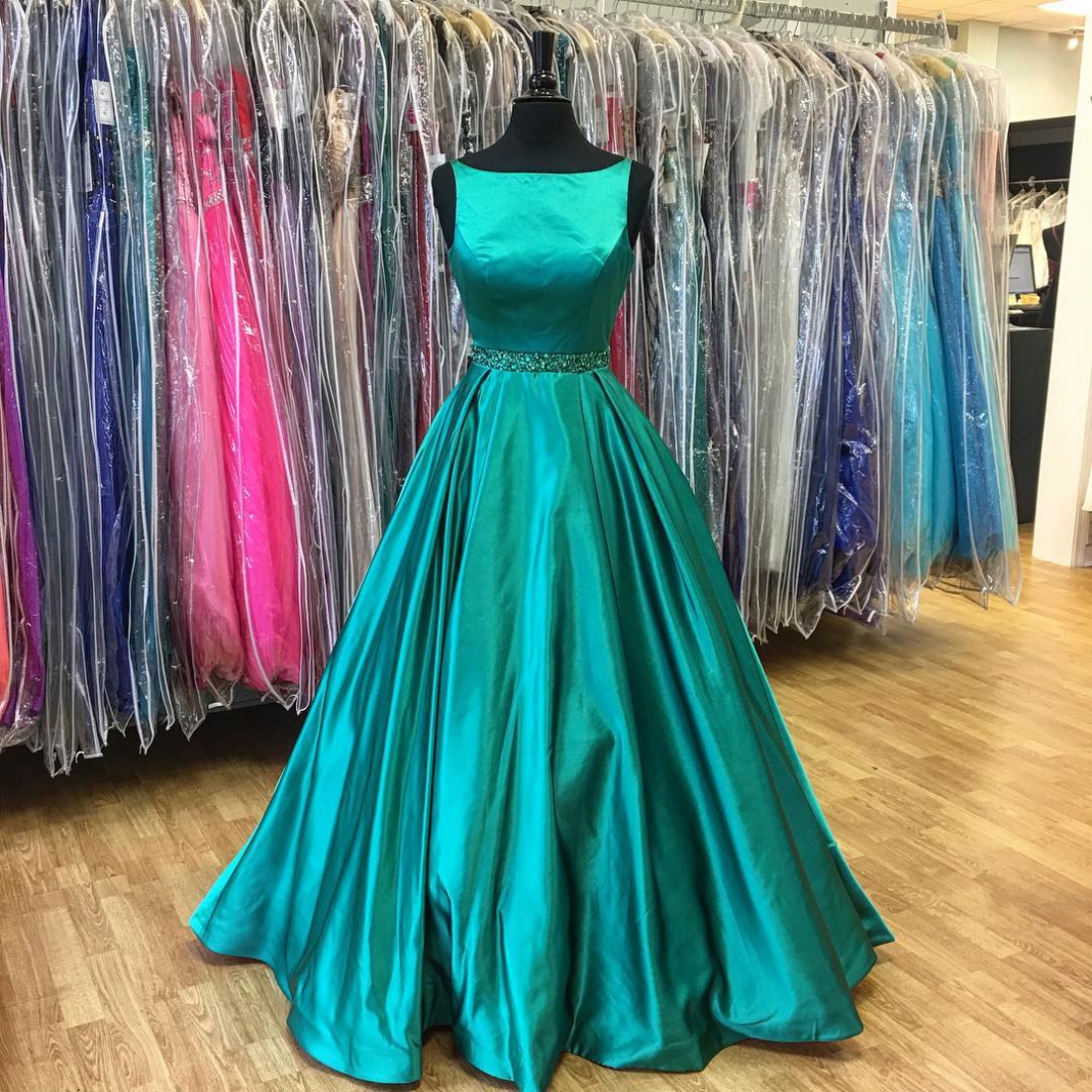 dark teal wedding dress