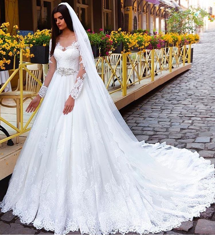 Vestido de noiva Lace And Tulle Bride Wedding Dress 2023 Princess Tube Top  Beading Wedding Gown Custom-made