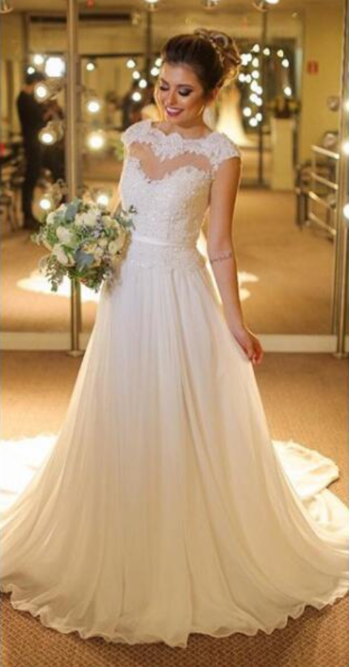 simple elegant lace wedding dresses