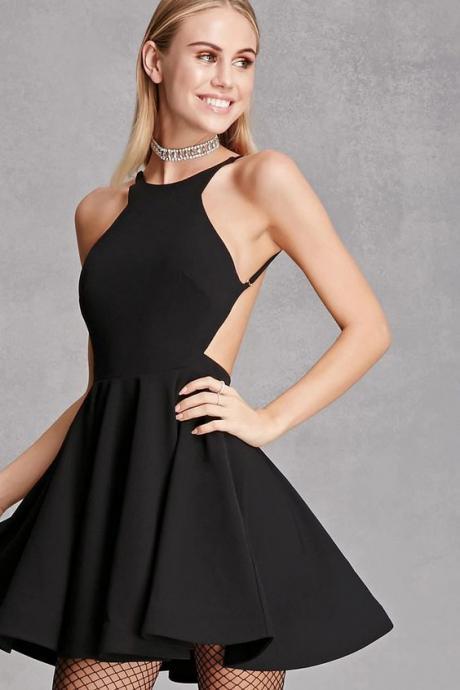 E179 Homecoming Dress,Cocktail Dress,Short Black Prom Dress,Prom Dress,Evening Dress